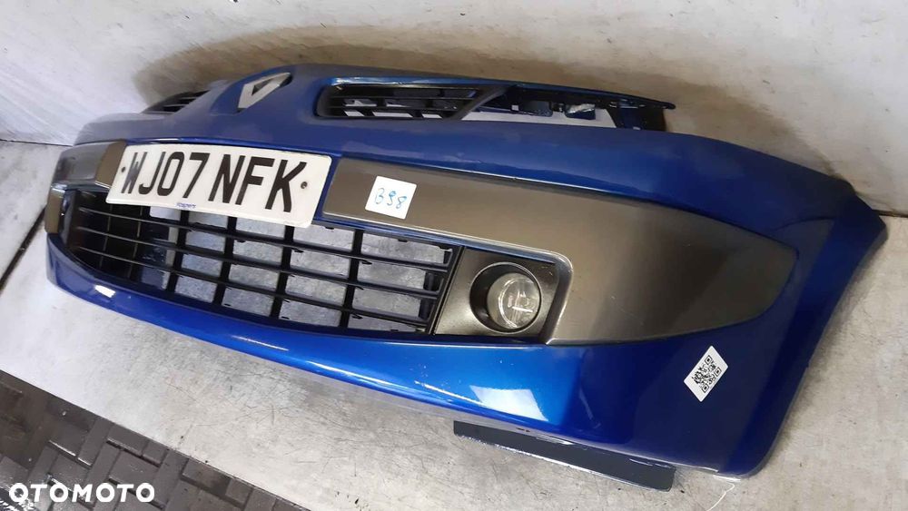 ^ ZDERZAK PRZÓD PRZEDNI DO RENAULT MEGANE II 2 LIFT FL TEI45 NIEBIESKI HALOGENY - 3