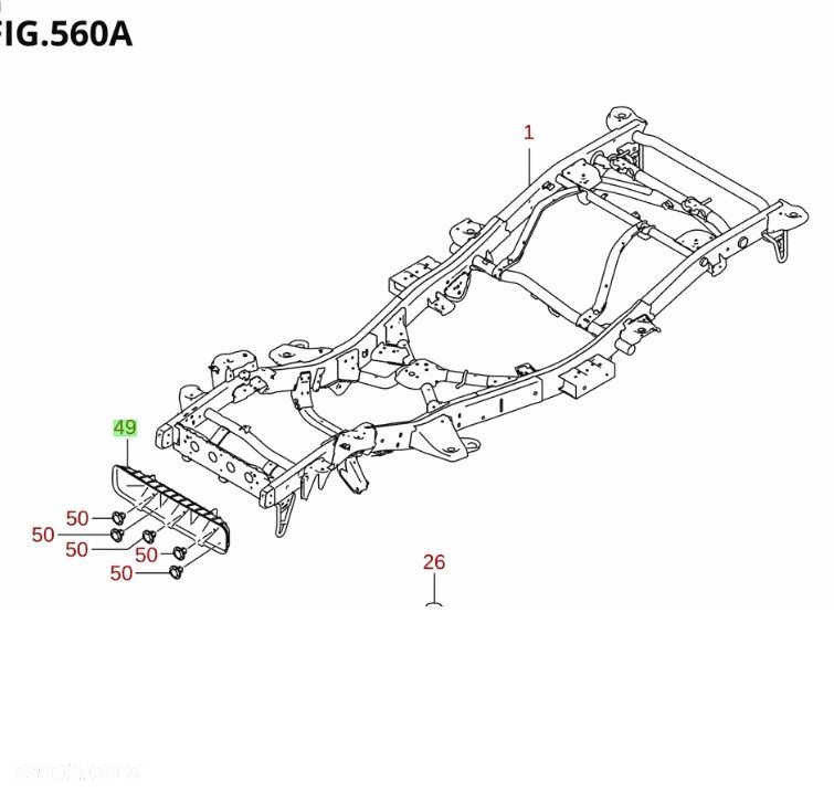 SUZUKI JIMNY 2018 - OSŁONA RAMY PRZÓD - 3