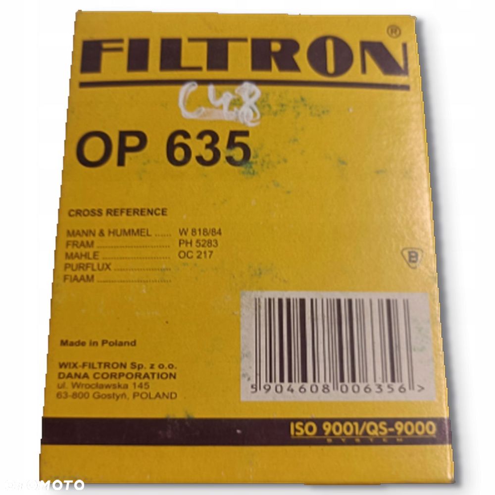 FILTR OLEJU Filtron OP 635 OP635 Suzuki Vitara I 1.6 16V - 7