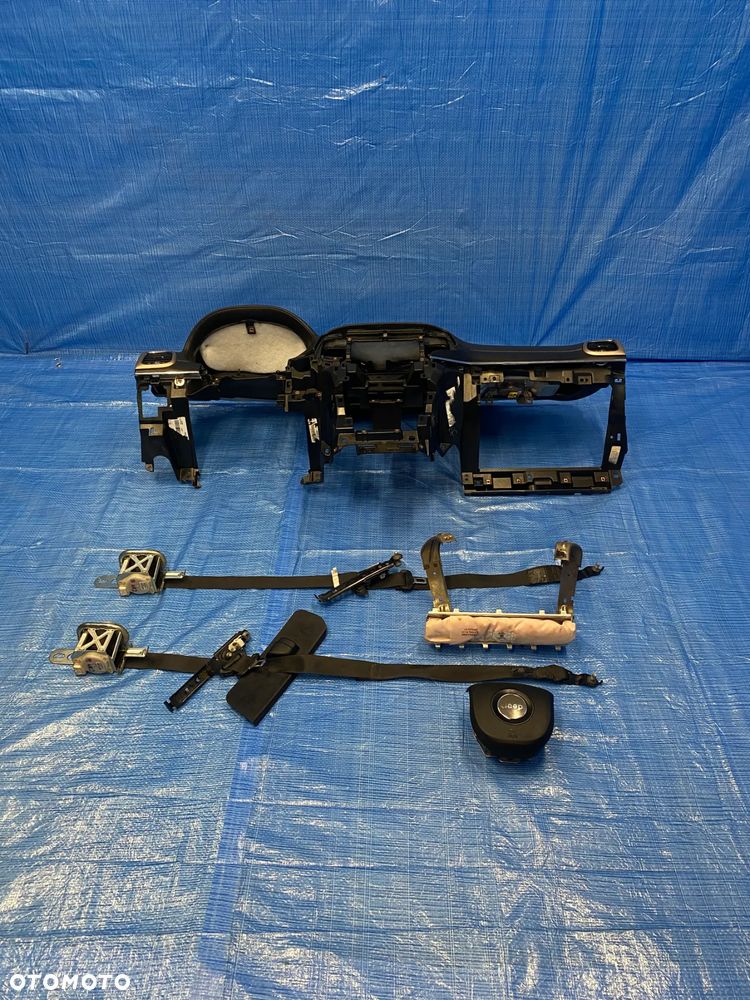 JEEP GRAND CHEROKEE WK2 SUMMIT LIFT DESKA ROZDZIELCZA KONSOLA KOKPIT PODUSZKI AIRBAG PASY ORYGINAŁ CZARNA SKÓRA KOMPLET - 13