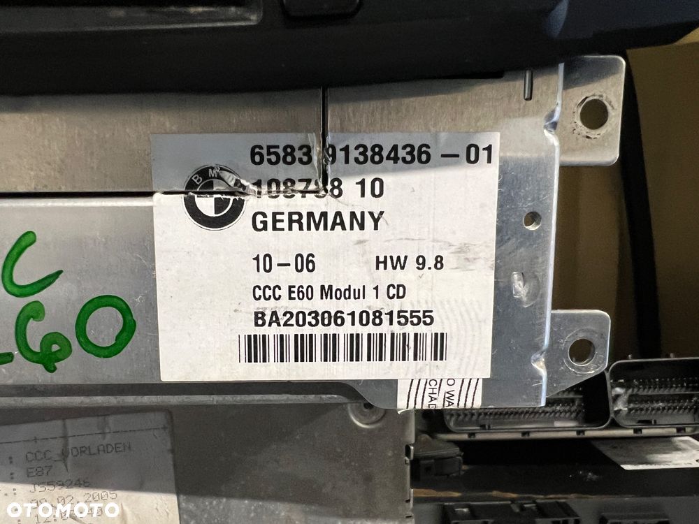 Radio e60 e61 CCC Jednostka Sterująca Nawigacja - 2