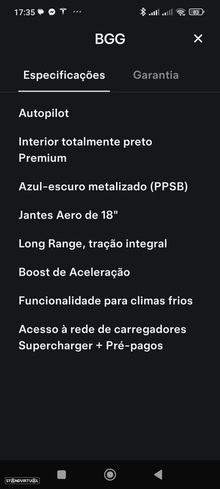 Tesla Model 3 Long Range Tração Integral