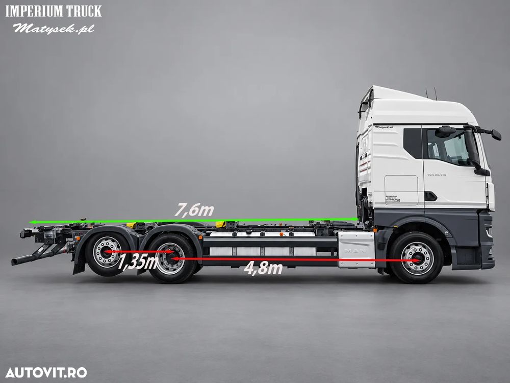 MAN TGX 26.470 / BDF / 6X2 / Suprastructură SDG HV 100/120 / Axă liftabilă / Pentru transport containere / - 3