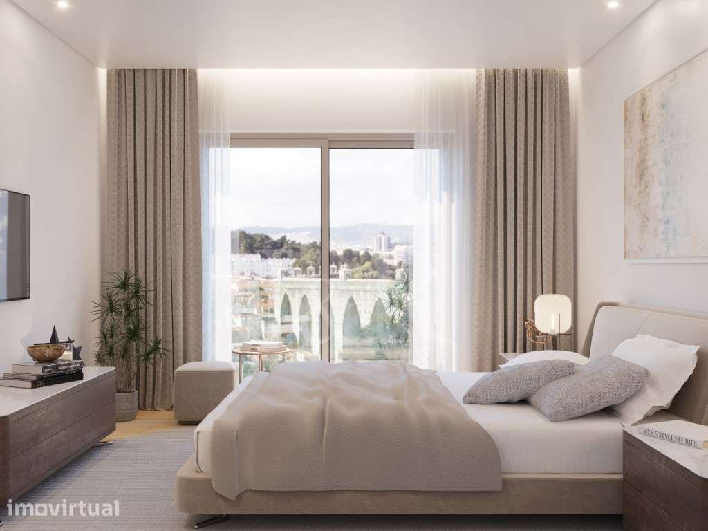 Apartamento T3 com varandas e estacionamento em Campolide, Lisboa - Grande imagem: 3/35