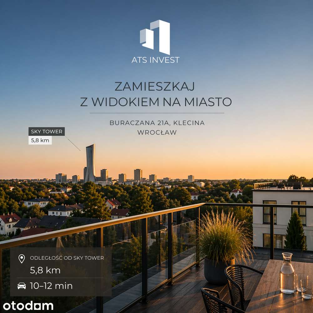 Apartament 81m² | Widok na Sky tower | Taras