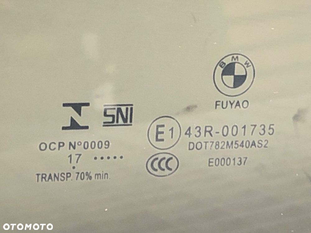 SZYBA DRZWI TYŁ PRAWY - 86.00 PLN - BMW 3 (F30, F80) 2011 - 2018 340 i 240 kW [326 KM] benzyna 2015 - 4