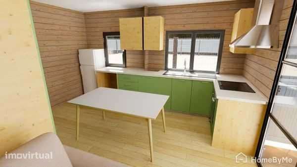 KIT Chalé em madeira 52m² com alpendre NOVO - Grande imagem: 4/12