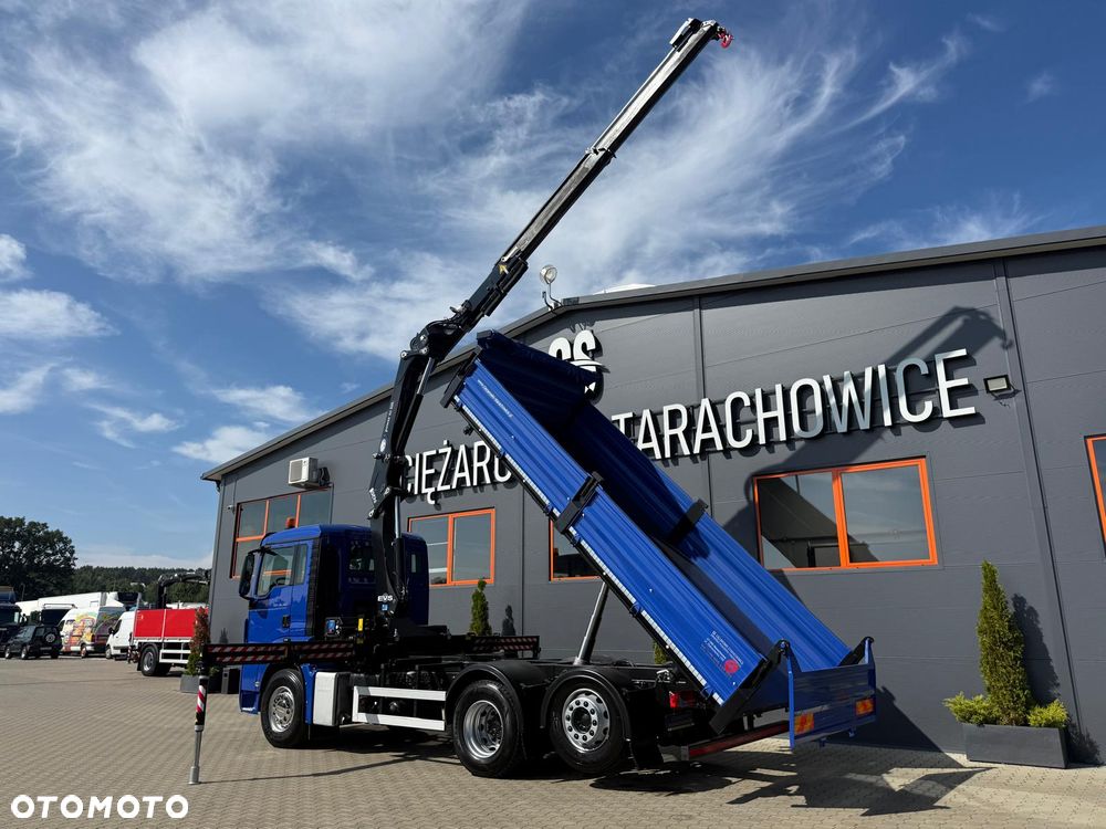 MAN TGM TGS TGX 26.360 // E5 // 6x2 6x4 // WYWROTKA 3-S // HMF 1420 K2 // kipper, krane, crane, żuraw, dźwig, wywrot - 3