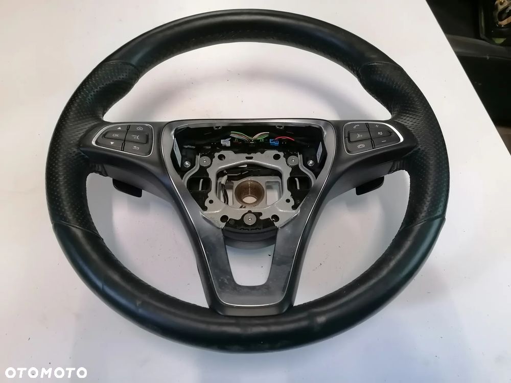 MERCEDES W205 15r KIEROWNICA MULTIFUNKCJA SKÓRZANA ŁOPATKI - 2