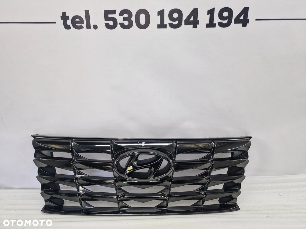HYUNDAI TUCSON IV 20- CIEMNY CHROM ATRAPA / GRILL PRZEDNI PRZÓD BEZ KAMERY , NR 86351-N7100 , NR AUKCJI GR68 - 1
