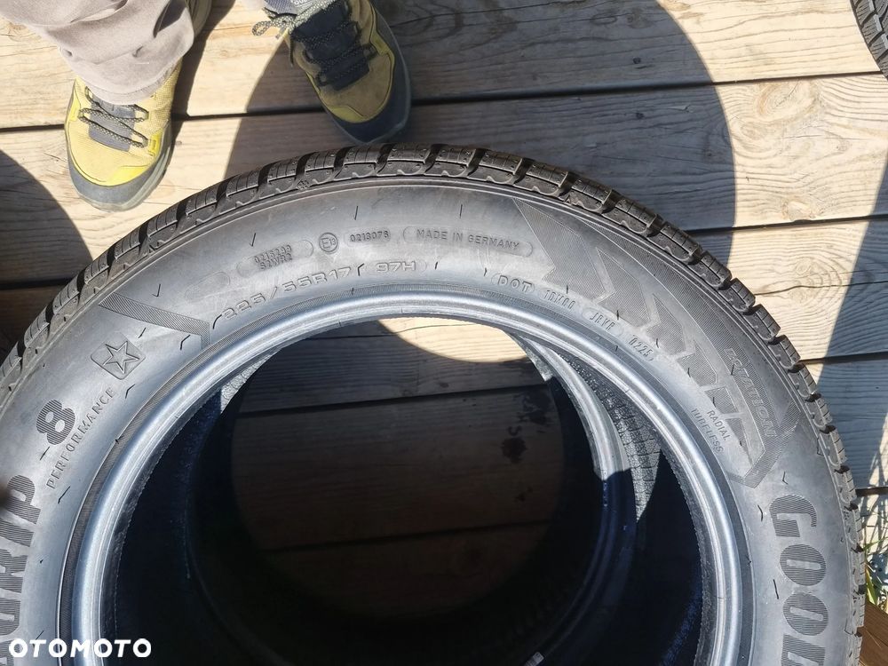 Opony Goodyear ULTRAGRIP 8 *PERFORMANCE 225/55R17 97H 2025r, 4x8mm jak nowe - 12