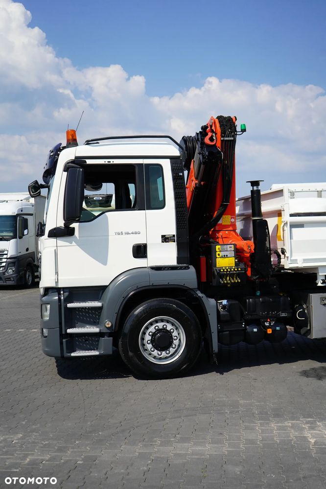 MAN TGS / 18.480 / E 6 / 4 X 4 / WYWROTKA + HDS / PALFINGER PK 20001 / PILOT - 38
