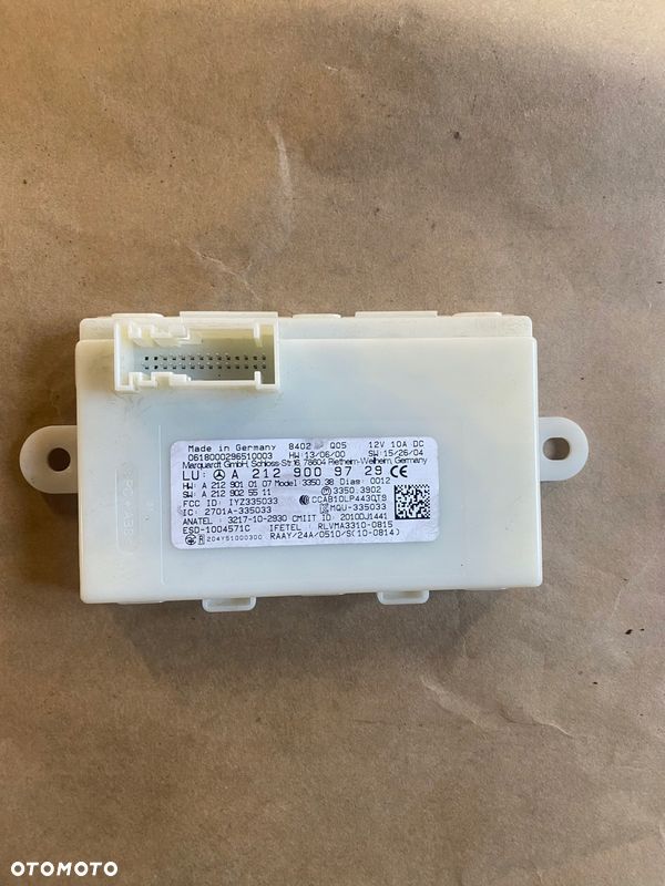 MERCEDES CLA W117 STEROWNIK MODUŁ KEYLESS A2129009729 - 2
