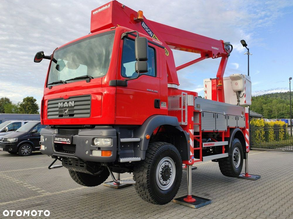 MAN TGM 18.280 4x4 Zwyżka Bison Palfinger TKA 28 Podnośnik Koszowy - 31