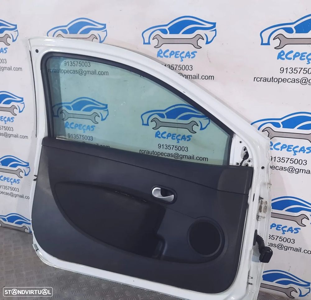 PORTA PORTAS FRENTE FRONTAL ESQUERDA RENAULT CLIO III 3 MK3 3 PORTAS 7751476106 FECHO ELEVADOR MOTOR PUXADOR VIDRO RETROVISOR RETROVISORES - 8
