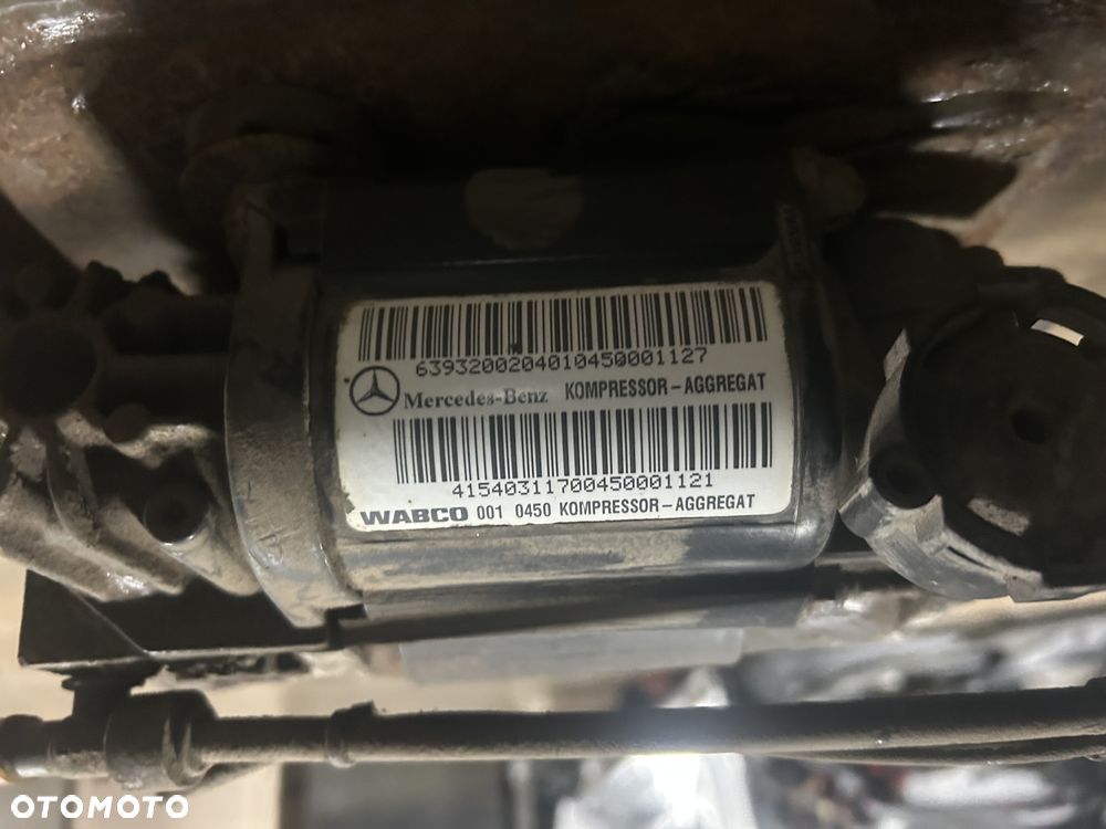 KOMPRESOR POMPA ZAWIESZENIA ORYGINAŁ MERCEDES VITO 6393200204 WABCO KMP ORG. - 3