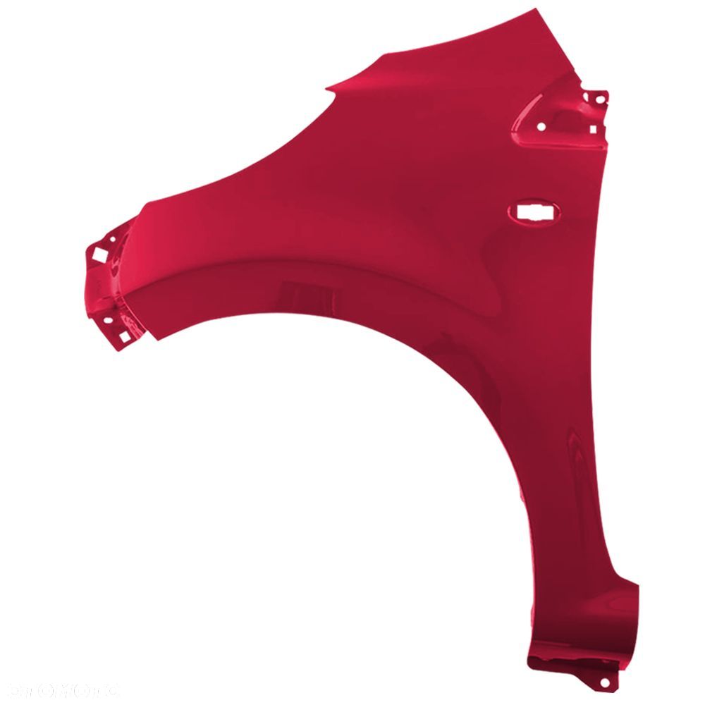 BLU Błotnik PEUGEOT 107 KNT lewy pomarańczowy 2005-2014 przód ocynk OrangePower - 2