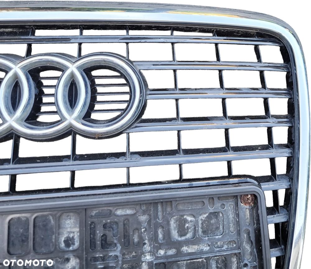 AUDI A6 C6 LIFT GRILL GRIL ATRAPA ZDERZAKA 4F0853651AN RADAR ACC BLACK - 3