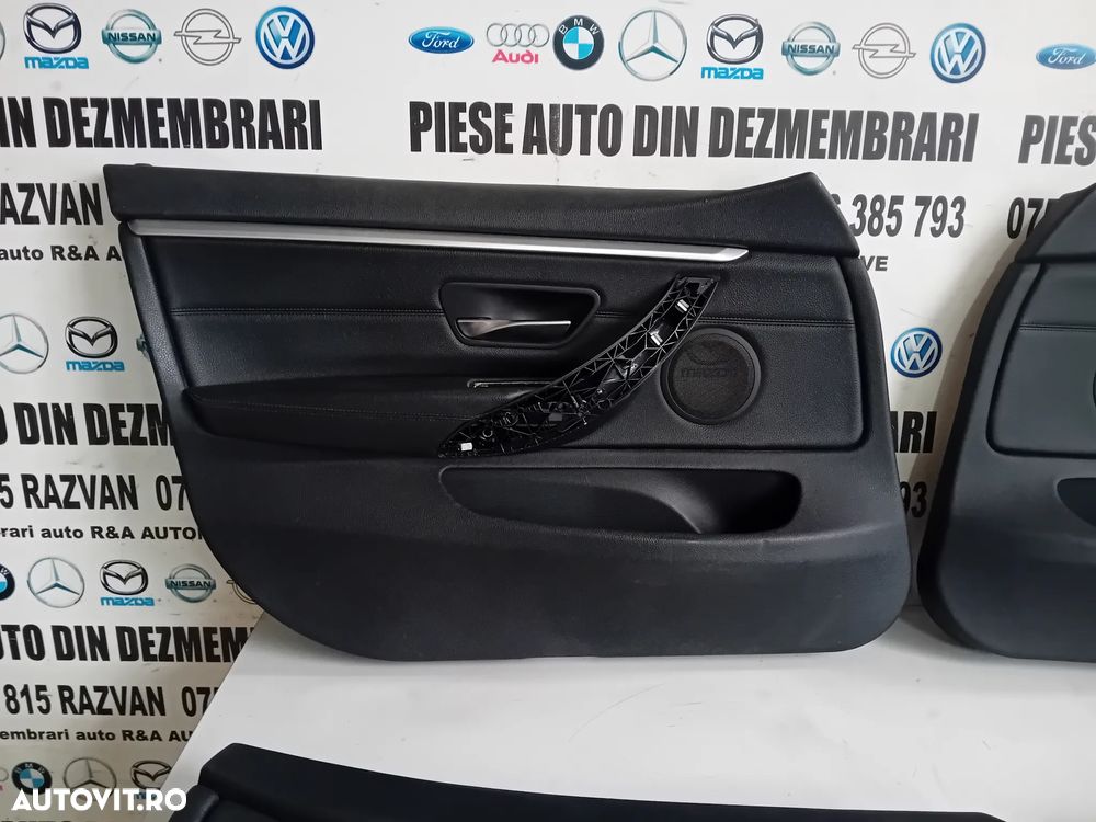 Tapiterie Fete Fata Usa Din Piele Cu Lumini Ambientale Bmw Seria 4 F36 Volan Stanga Fata Spate - 5