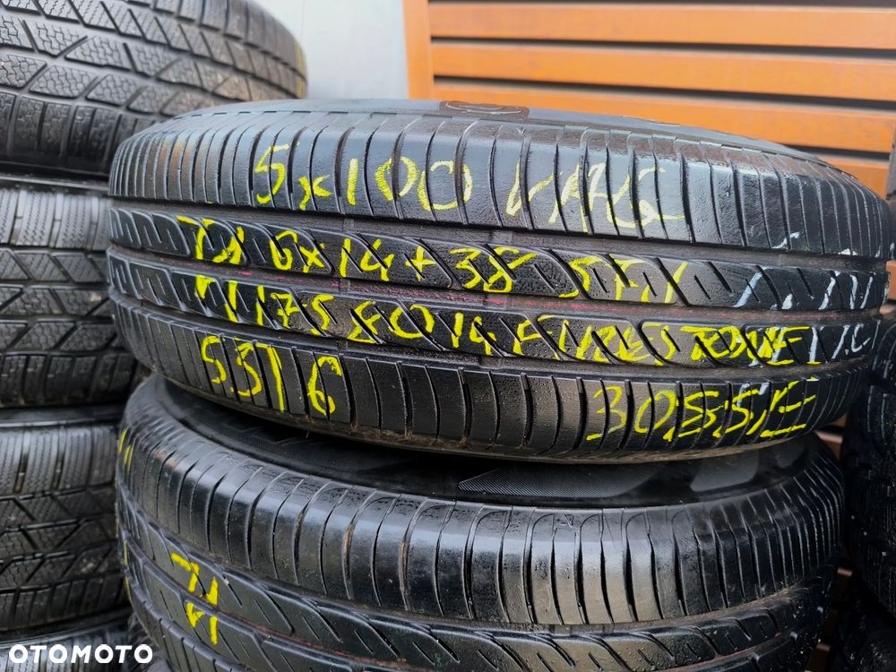 5x100 Felgi Stalowe Stal 14 Koła Letnie Lato VW GOLF IV 4 1,4 1,6 BORA SKODA OCTAVIA I SEAT LEON I TOLEDO II 5,5mm Legnica ALU-RAD 175/80 - 11