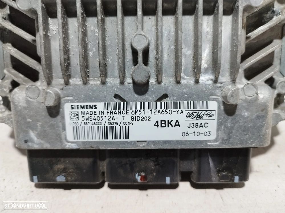 CENTRALINA ENGINE CONTROL ECU FORD FOCUS C-MAX 6M5112A650YA, 6M51-12A650-YA, 5WS40512AT, 5WS4 0512AT QYWA - 4