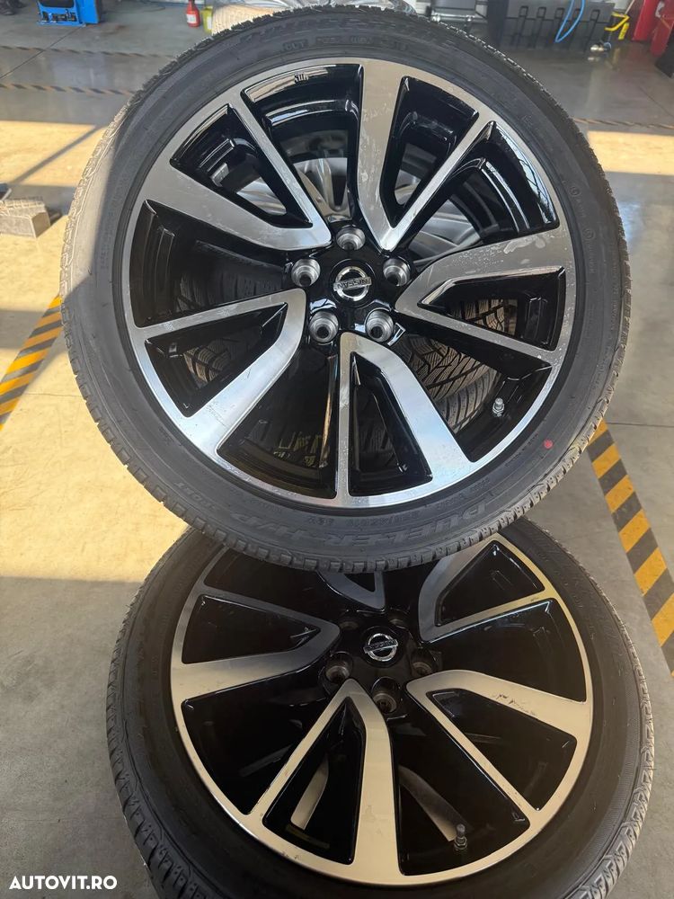 Jante Nissan Qashqai originale,  noi, 19 inch , cu anvelope vara Bridgestone noi - 4
