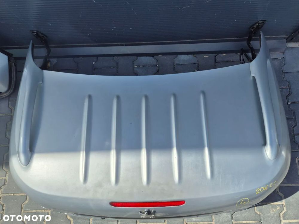 PEUGEOT 206 CC ZDERZAK / KLAPA / DRZWI / DACH SREBRNY - 9