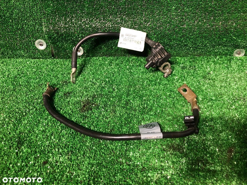 VW VOLKSWAGEN POLO V 6R KLEMA MINUSOWA PRZEWÓD MASOWY BEZPICZENIK 6R0971537G 6R0915181 - 1