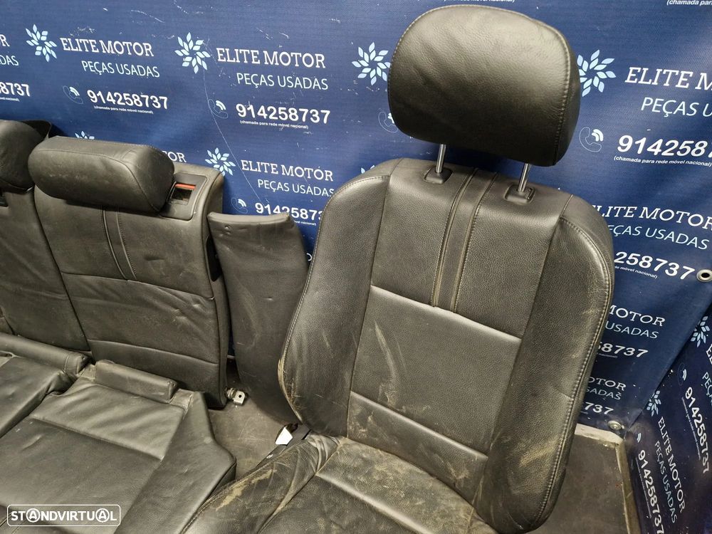 Jogo de bancos usados BMW X3 E83 PACK M PRETOS PELE - 6