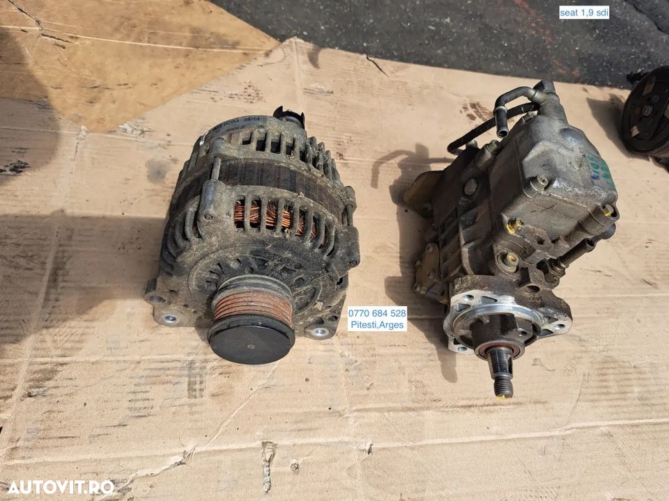 Alternator generator dinam pompa injectie linde audi seat skoda volkswagen 1.9 sdi tdi diesel motorina 1997 - 2008 - 1