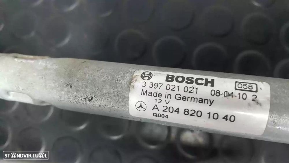 MOTOR LIMPA-VIDROS FRONTAL MERCEDES-BENZ CLASSE C T-MODEL 2008 -A2048201040 - 3