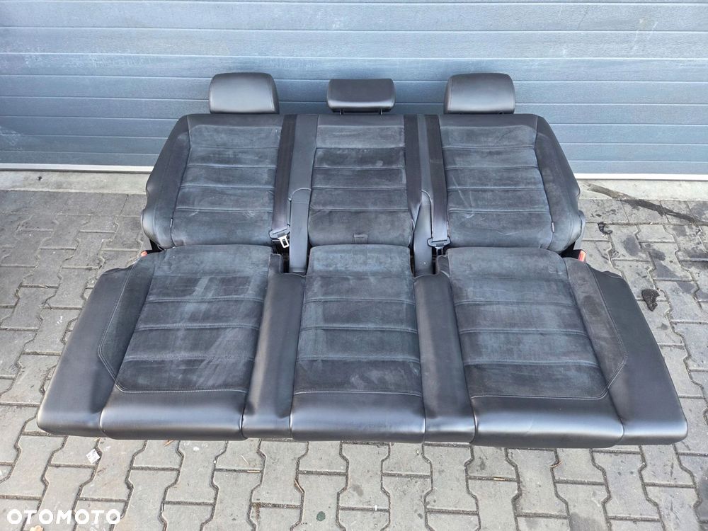 VW T6 MULTIVAN HIGHLINE fotel kanapa łóżko tył rozkładane skóra alcantara - 7
