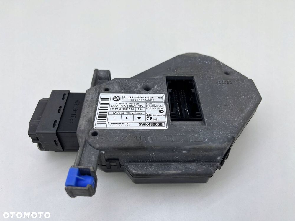 BMW 7 E65 E66 STACYJKA KLUCZYK STEROWNIC CAS KOMPLET EUROPA 6959059 6943826 - 2
