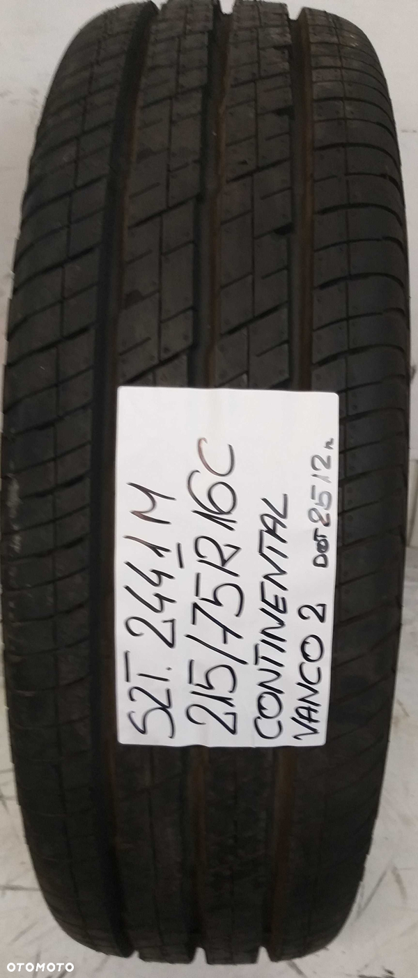 Szt2441M Sztuka 215/75R16C Continental Vanco2 dot.2512