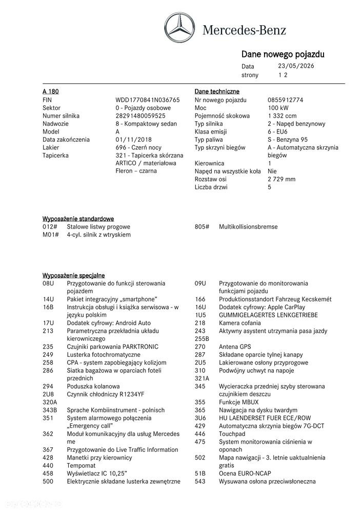Mercedes-Benz Klasa A 180 Progressive 7G-DCT - 23