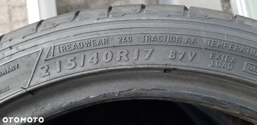 215/40R17 87V Dunlop Sp Sport Maxx KOMPLET Wietrzenie Mag Bardzo ładne - 7
