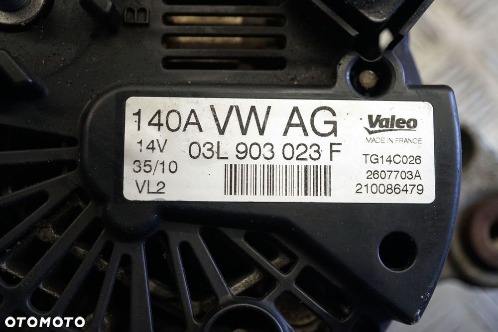 ALTERNATOR GOLF V 2.0 TDI 03L903023F 140A VOLKSWAGEN 2003-2009 - 10