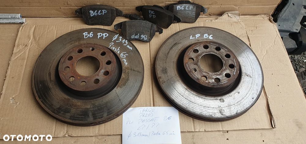 Tarcze hamulcowe klocki przód przednie VW Passat B6 - 1
