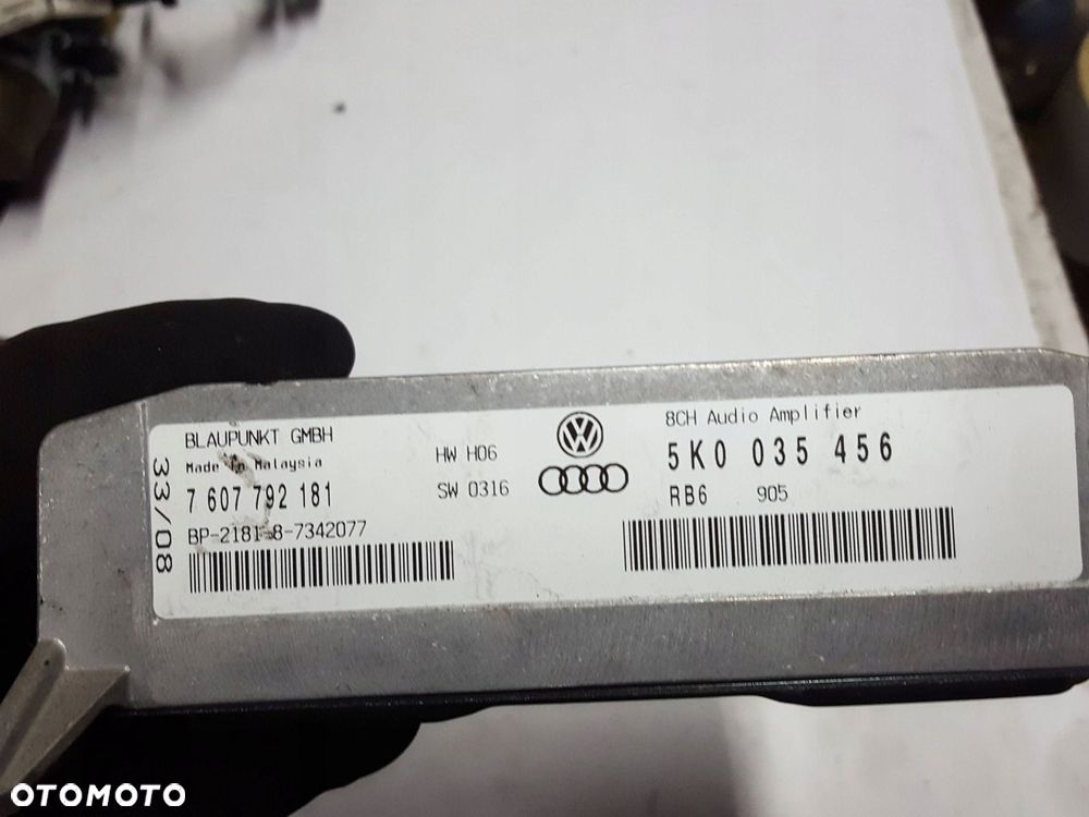 VW TIGUAN I 5N 06-15r WZMACNIACZ RADIA AUDIO 5K0035456 - 3