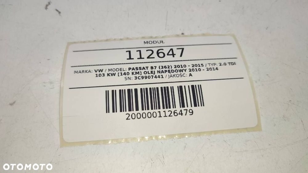 MODUŁ STEROWNIK KAMERY COFANIA VW PASSAT B7 KOMBI - 6