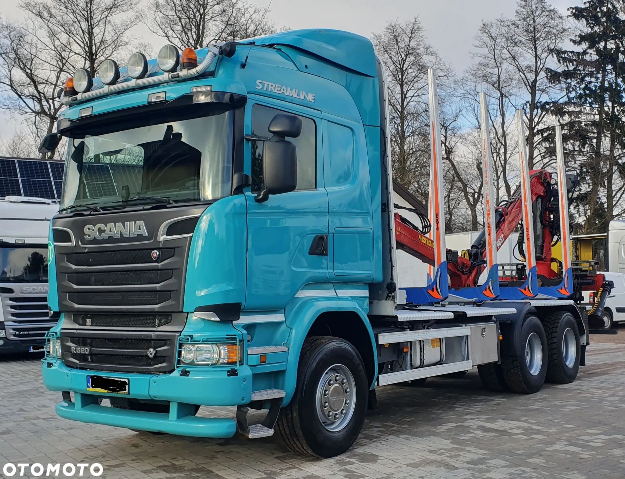 Scania R520 V8 DO DREWNA HIAB LOGLIFT - 1