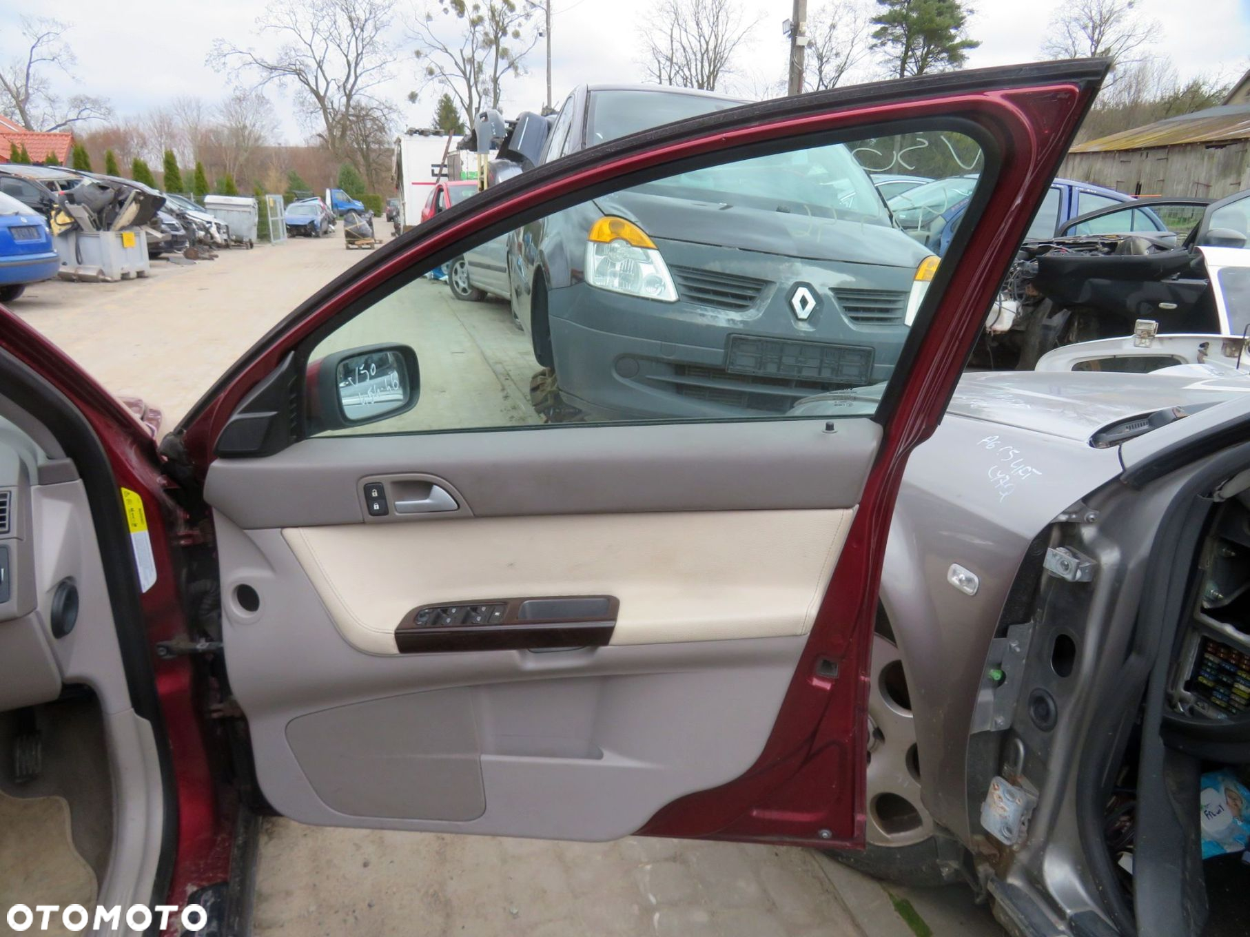DRZWI PRZEDNIE PRAWE V50  KOMBI 454-46  CZERWONY VOLVO 2004-2007 - 5