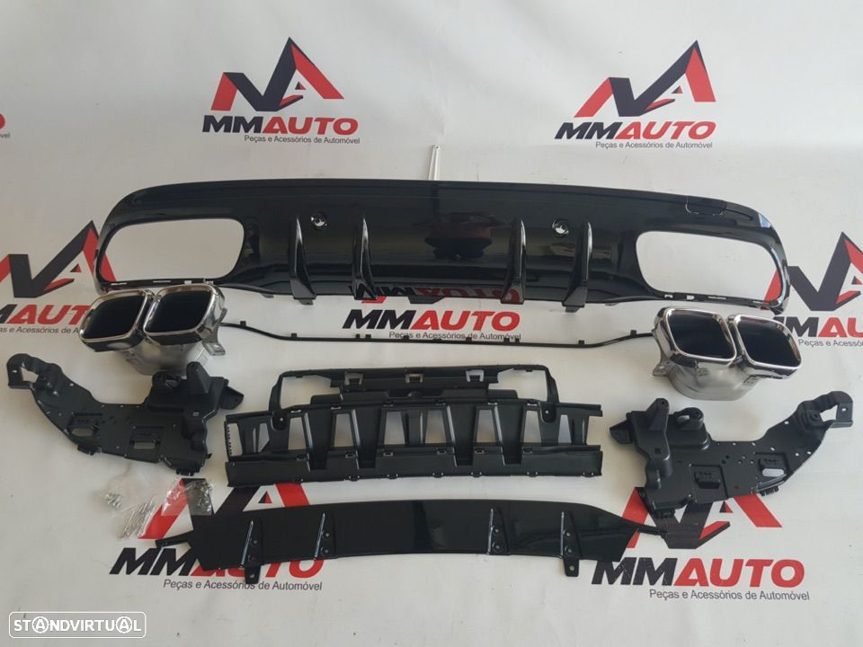 Difusor Traseiro Mercedes C W205 C63 AMG - 2