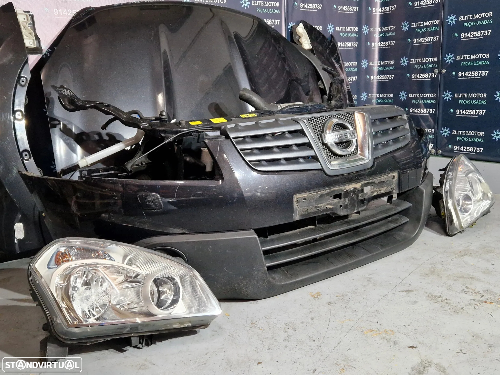 Frente completa usada NISSAN QASHQAI J10 2.0 DCI XENON parachoques capot guardalamas oticas - 4