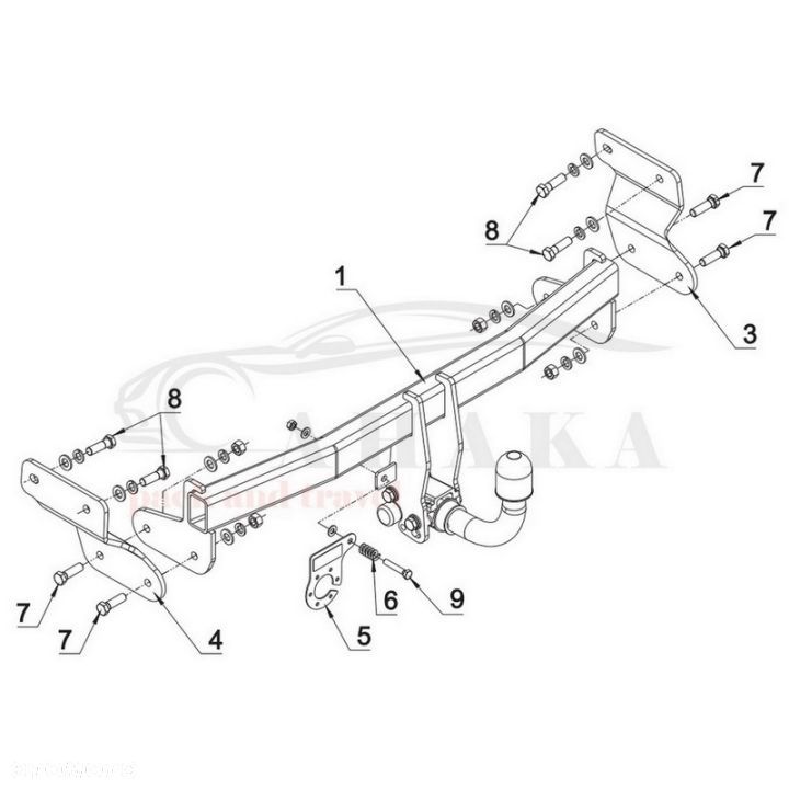 Hak Holowniczy Automat Do Kia Optima Sedan 2016-2020 - 3
