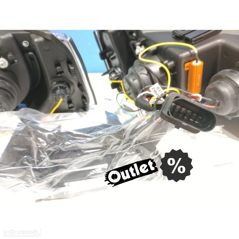 R012882C1 CONJUNTO DE FARÓIS VOLKSWAGEN VW T5 03-09 DAYLIGHT LEDS CROMADOS - 4
