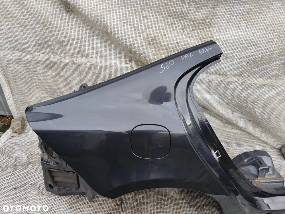 Volvo S60 II 10-18 Sedan Błotnik Tylny Prawy Tył Ćwiartka 492 Savila Grey - 7