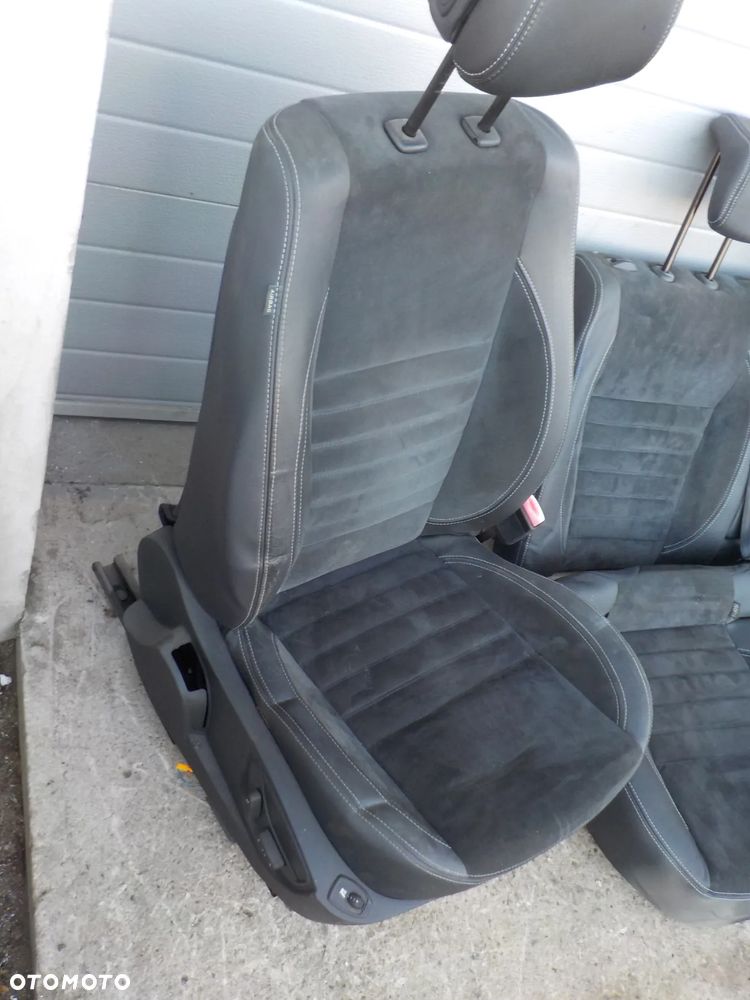 RENAULT LAGUNA III HB  FOTELE KANAPA SKÓRA ALCANTARA BOCZKI - 3