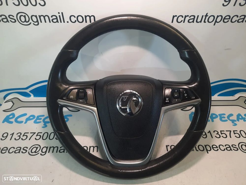 VOLANTE GUIADOR COMPLETO OPEL INSIGNIA A 13316548 ASTRA J P10 PELE COMANDOS MULTIFUNÇÕES AIRBAG
