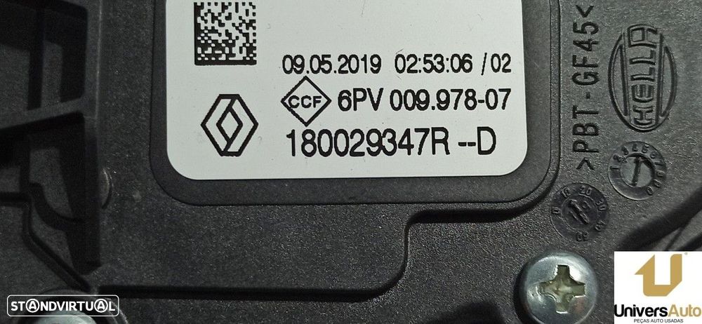 POTENCIÓMETRO PEDAL ACELERADOR RENAULT CAPTUR INTENS - 3
